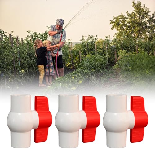 Vannes d'arrêt d'eau PVC 5,1 cm lot de 5 pour évacuation eaux usées - 3