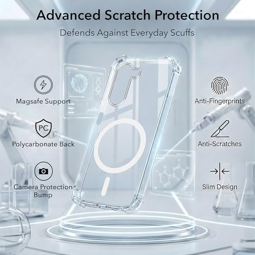 Image of Jkobi Shockproof Crystal-Clear Back Cover for Samsung Galaxy A37 5G (Magsafe Wireless Support | Drop & Camera Protection | Hard Polycarbonate)