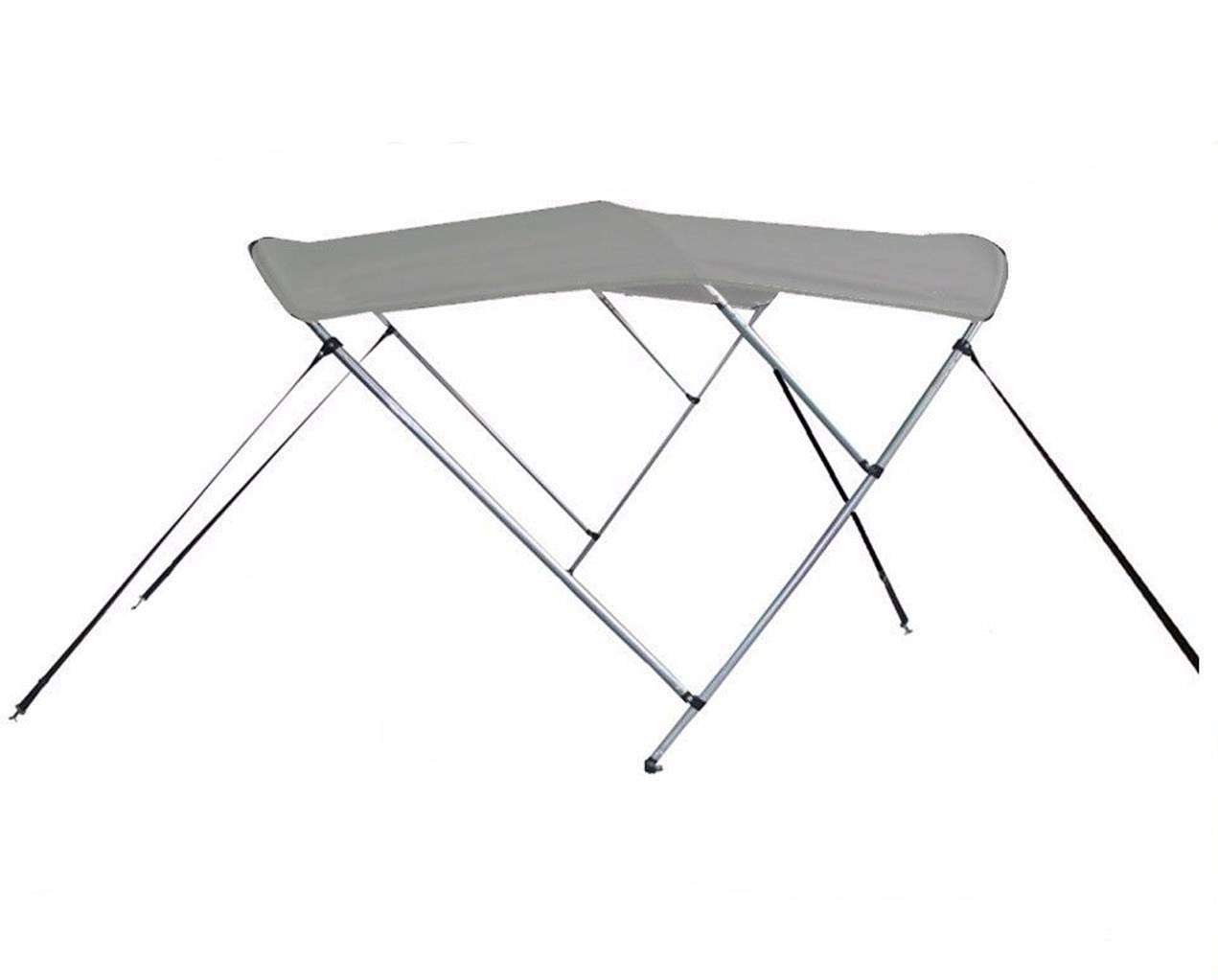 STOPBYUS7.6 oz Gray 3 Bow Boat Bimini TOP Sunshade Super Sport Edition Compatible for Buccaneer ESPRITE XL 530 O/B 2006-2010