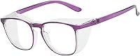 Vista 14 de Gafas de seguridad para hombres, mujeres, enfermeras, antivaho y a la moda, cómodas, con escudos laterales, protección ocular para adultos