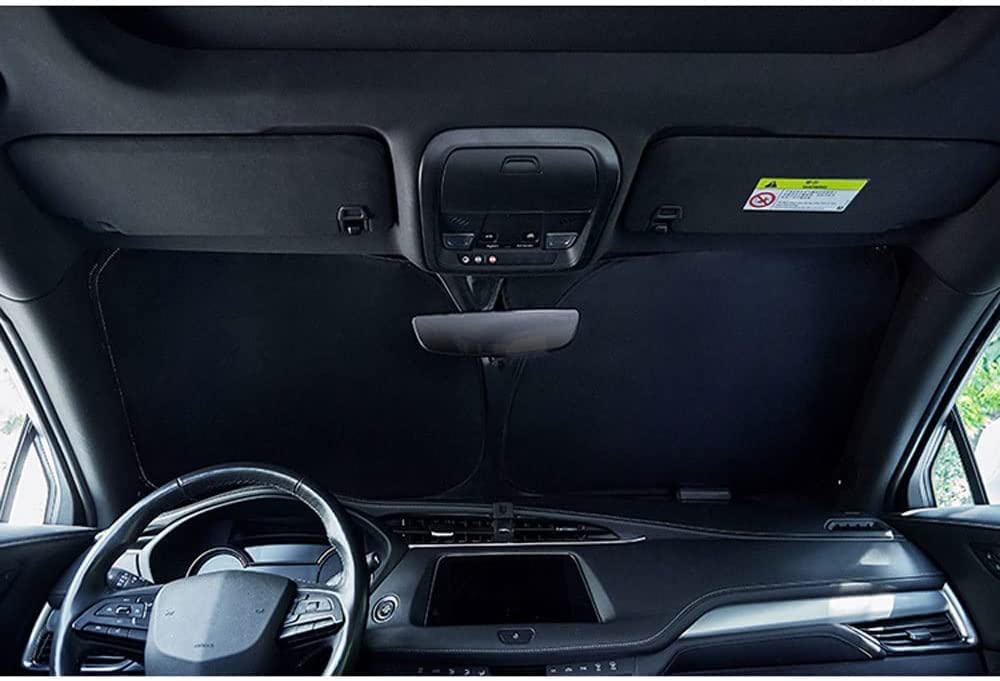 MAGII Auto Sonnenschutz für Mercedes-Benz CLA, Auto Fenster Windschutzscheibe Abdeckung Sonnenblende, Atmungsaktives Frontscheiben-Sonnenschutz UV Schutz Autozubehör