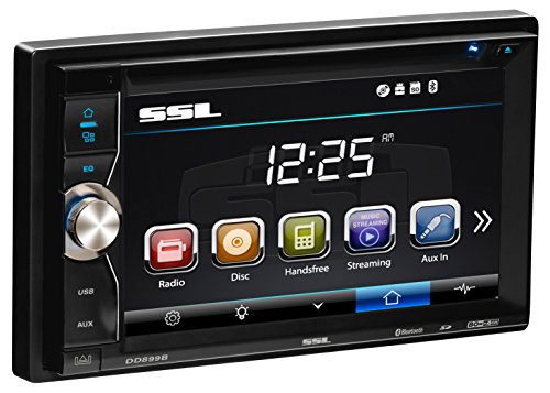 Sound Storm DD899B Double-DIN DVD Player with a 6.2-inch Touchscreen Monitor
