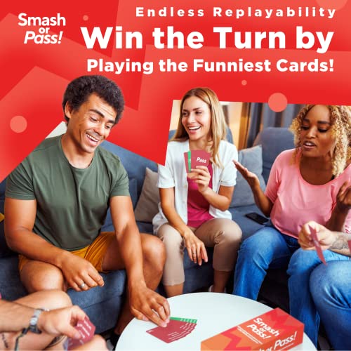 Bold. Smash Or Pass: The Hilarious Game Night Adult Card Game - 3-20 Players - Fun Card Games And Party Game For Adults - Perfect For Girls Night, Bachelorette Party, Or Strangers #TOP5