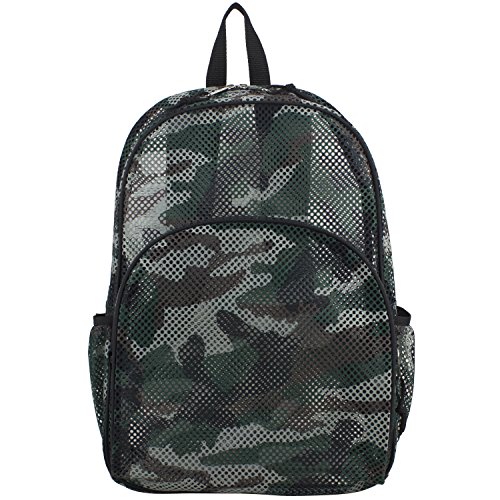 Eastsport Mesh Backpack With Adjustable Padded Shoulder Straps, Printed Camo #TOP1