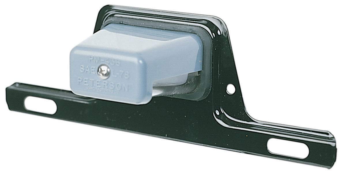 PETERSON MFG Peterson M436B Clear License Plate Light with Steel Bracket