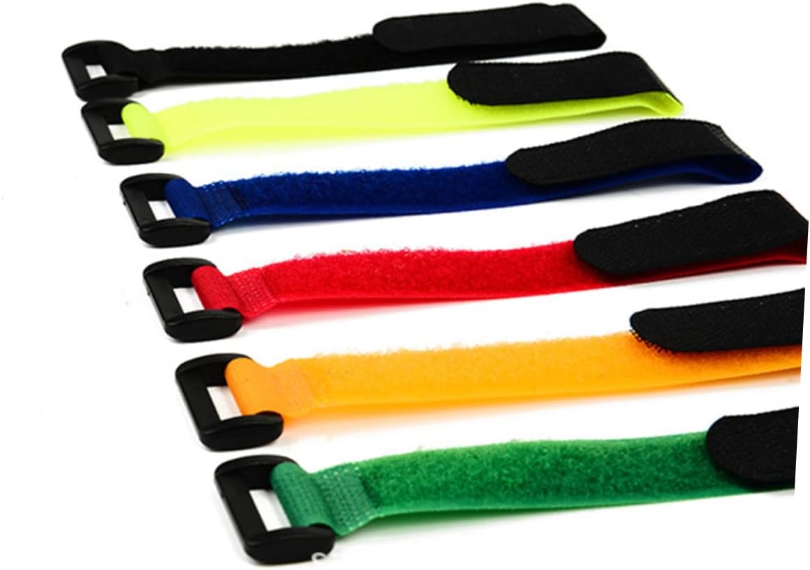 WOONEKY 6 PCS Reusable Hook and Loop Straps 20x3cm Cable Ties Set for Cable Management Multi-Purpose Fastening Straps for Home and Office Organization image 5