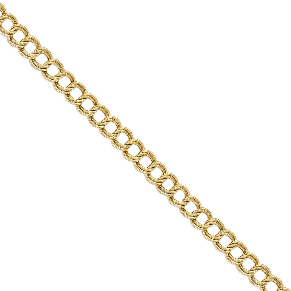 Jewels By Lux Gold-Tone Steel 4.5mm Double Link Curb Pocket Watch Chain Necklace