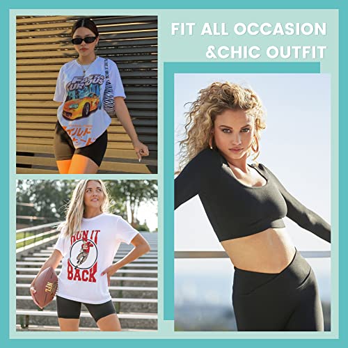 image for TNNZEET 3 Pack Biker Shorts for Women – 8