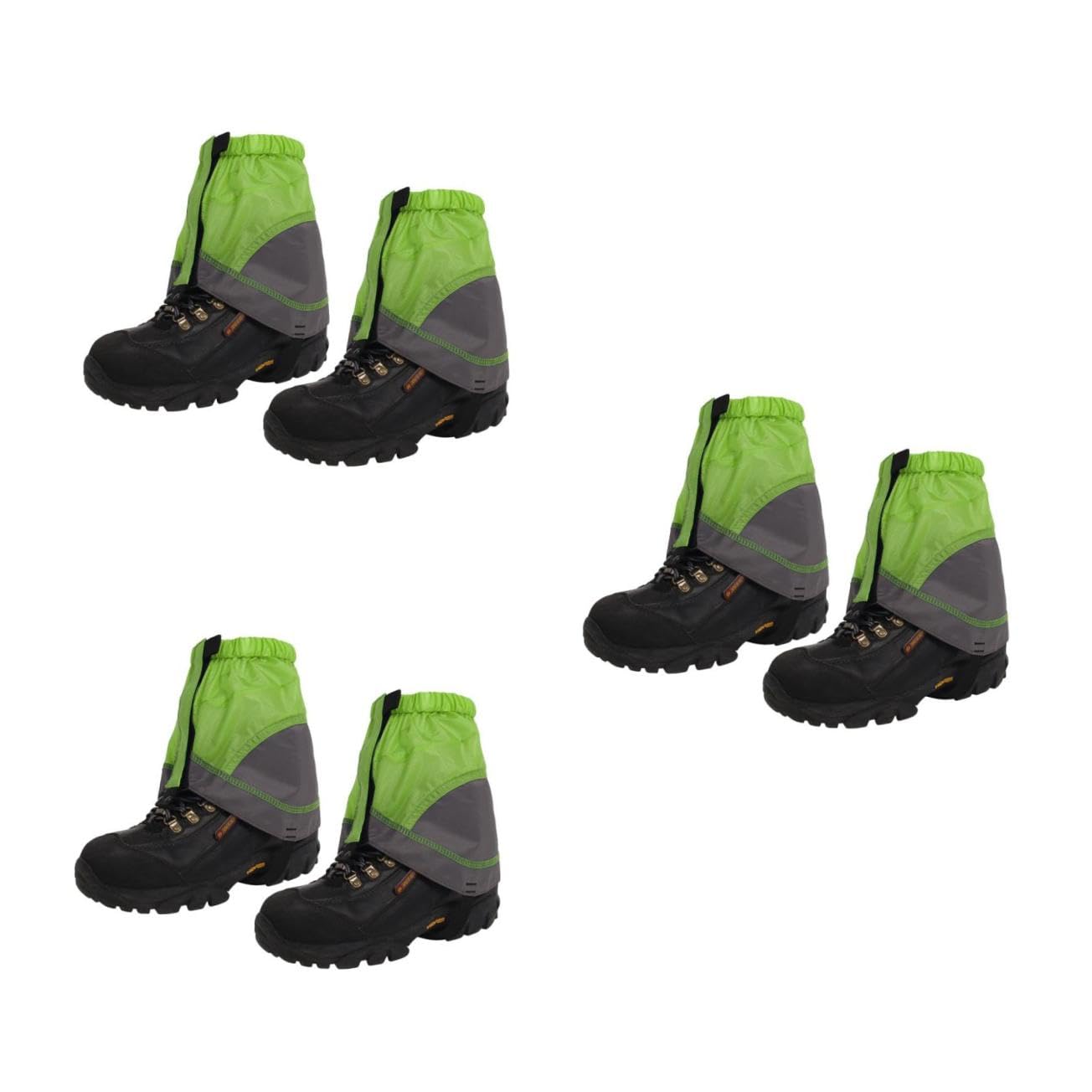 BESPORTBLE 3paires Guêtres Ankle Légères Et Imperméables pour Randonnée Protection De Chaussures Couvre- pour Activités De Plein Air Vert