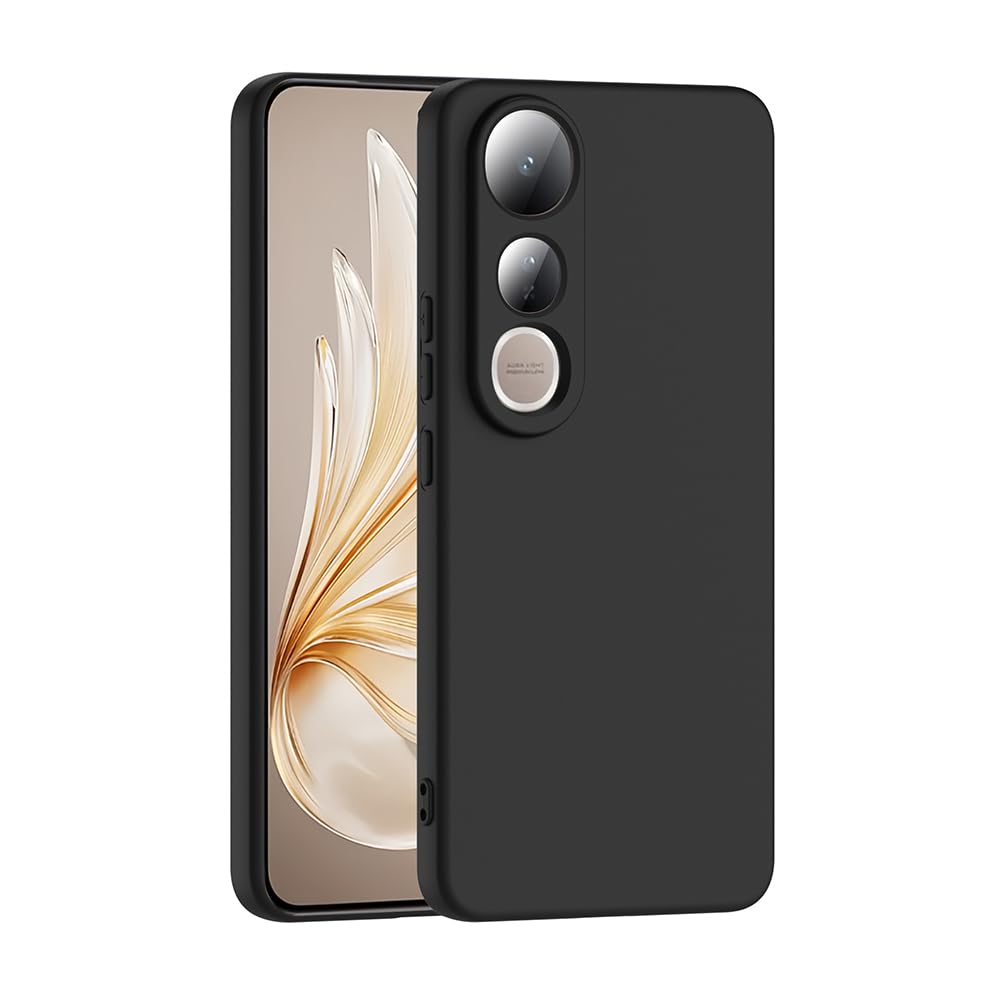 Zore Vivo ile uyumlu V50 Lite 4G Kılıf Zore Mara Lansman Kapak Siyah