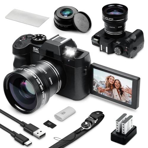 4K Digital Camera with WiFi and Flip Screen