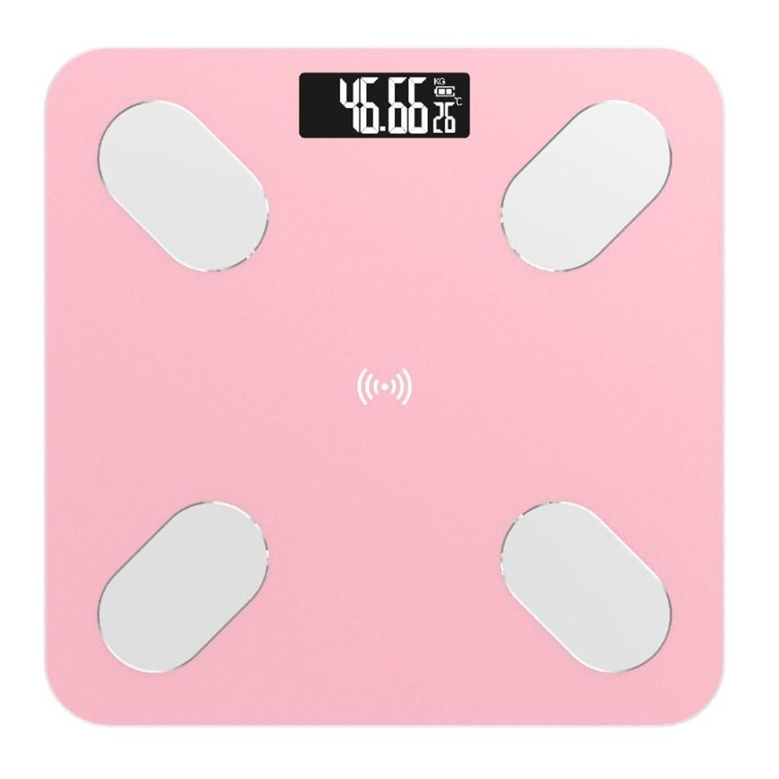 Básculas Digitales de baño, básculas Digitales de Grasa Corporal, básculas Inteligentes de Suelo, básculas LCD electrónicas Inteligentes Bluetooth, analizador de composición Corporal (Color: