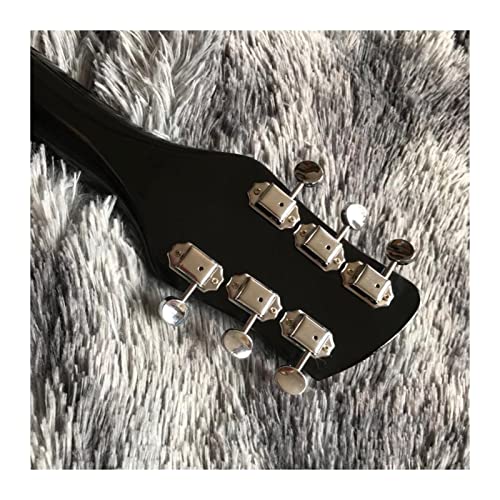 AMINIY Guitare électrique avec Pick-up Touche en Palissandre Col d’érable Noir 3 Choix Strings Guitare électrique (Color… - Les Beatles, Paul McCartney, John Lennon, RIngo Starr, George Harrison AMINIY Guitare électrique avec Pick-up Touche en Palissandre Col d'érable Noir 3 Choix Strings Guitare électrique (Color… – Image 5