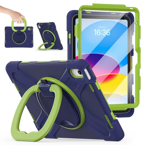 Coque iPad 11e génération antichoc militaire avec support rotatif et bandoulière