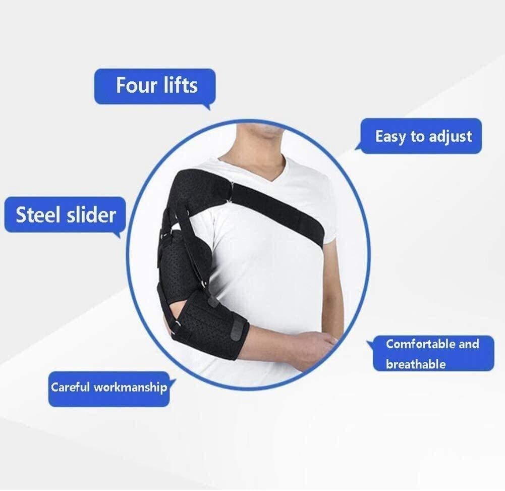 Soporte de hombro ajustable, inmovilizador de hombro con cabestrillo para accidente cerebrovascular, hemiplejia, subluxación, alivia el dolor de hombro, articulación AC, manguito rotador fác