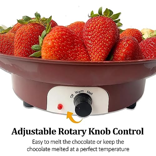 Set eléctrico para fondue con 2 tenedores y bandeja de frutas miniatura 2