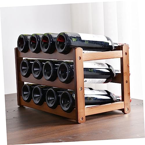 Soporte de botella de vino Garneck de madera clásica miniatura 4