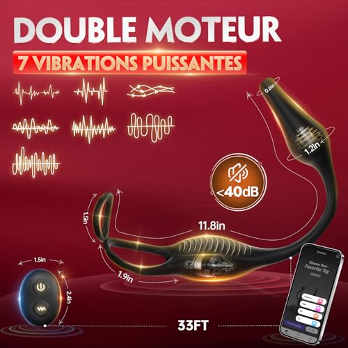 Estimuldor-de-Prostt-con-Anillo-de-Martillo-Silicona-Masaj-de-Prostt-Macho-Remoto-USB-Enchufe-de-Prostata-7-Modo-Masajador-de-Prostt-Hombre-Pareja-Negro