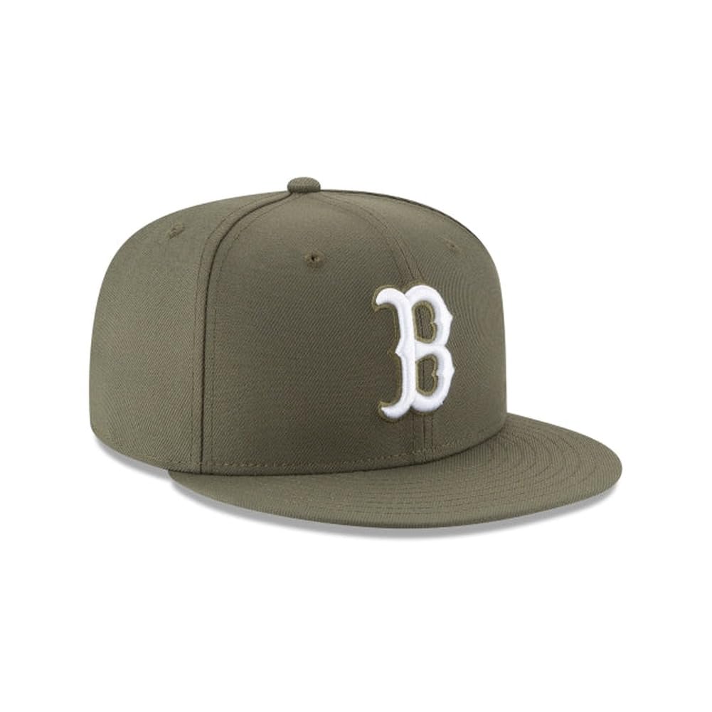 New Era MLB 59FIFTY Boston Red Sox Baseballkappe, Olivgrün, Kollektion