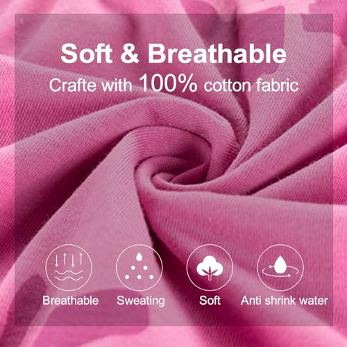 UNACOO Kids Girls 100% Cotton 1 or 2 Packs Sleeveless Long Maxi Tiered Dress (Age 3-12 Years)4