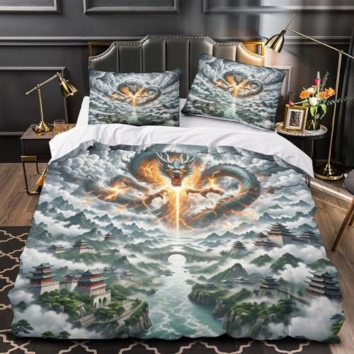 Housse de couette chat mystique 220x240 cm lit king size - 2