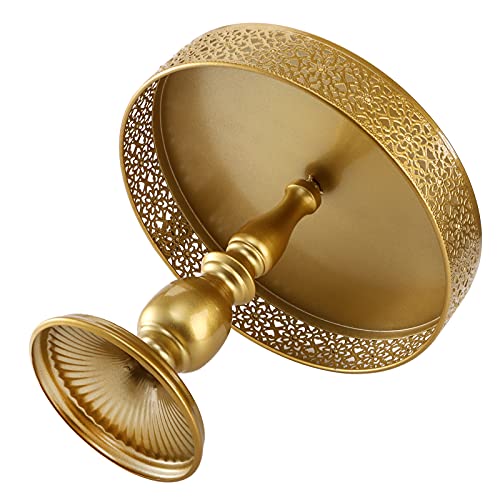 Peohud 10 Pieces Gold Cake Stand, Metal Round Cupcake Tower, Decorative Dessert Fruit Candy Display Plate for Wedding, Anniversary, Birthday Party, Celebration, Outdoor - Image 6
