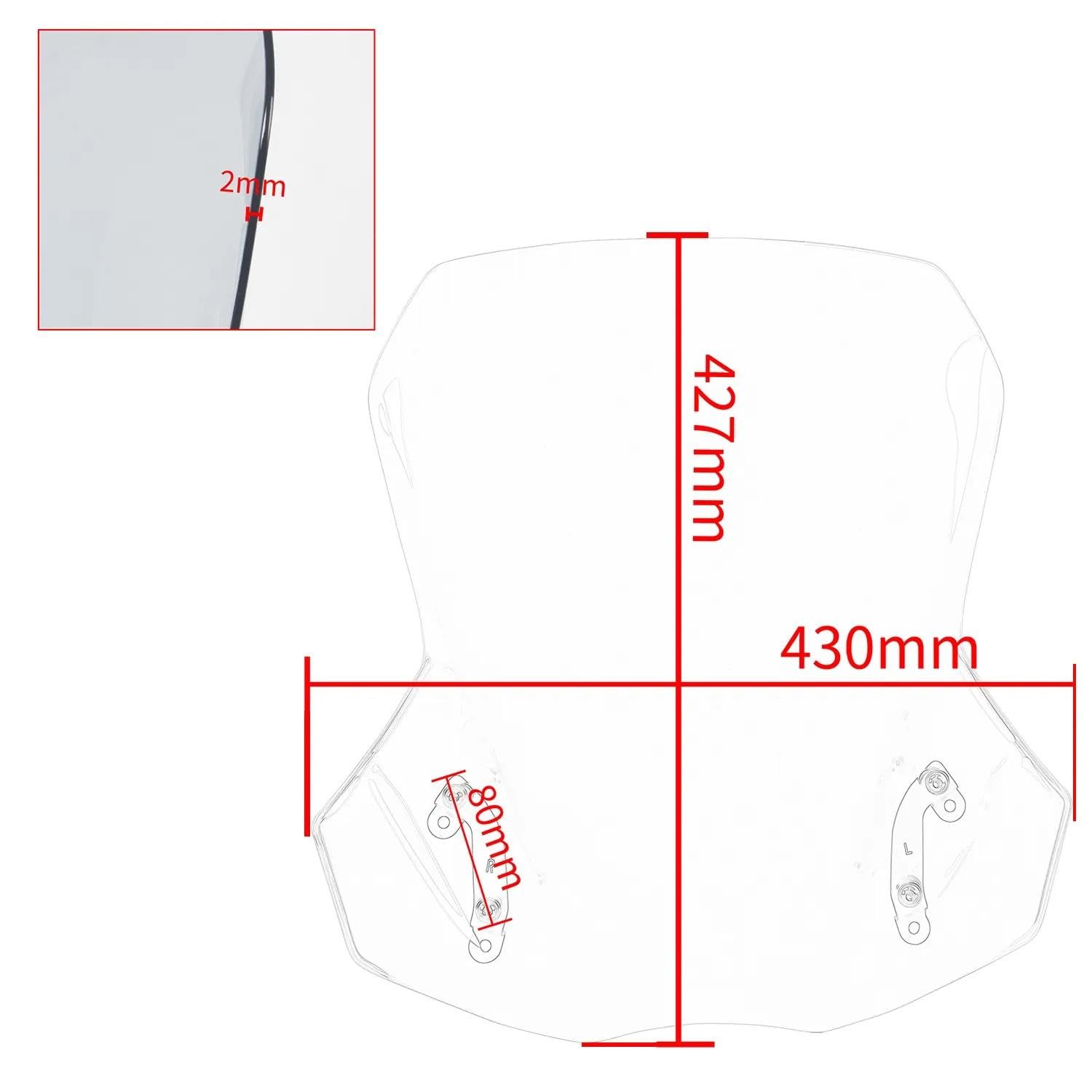 Amazon | 専用 ウインドシールド スズキ V-ストローム DL 650 2017