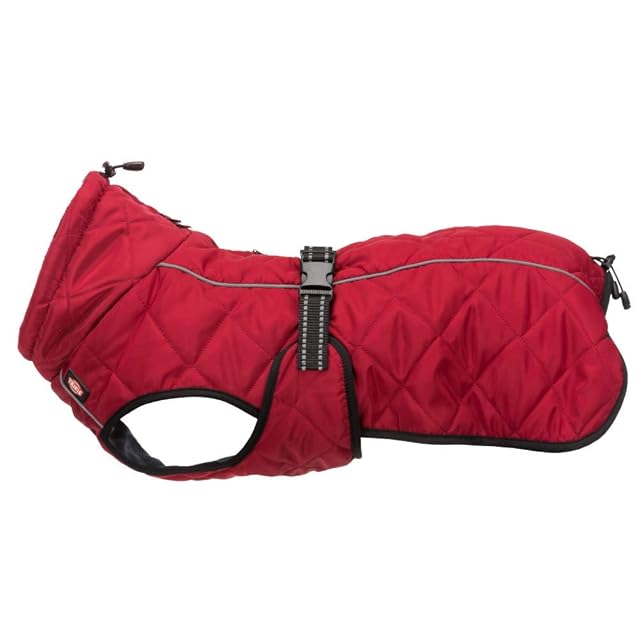 TRIXIE - Abrigo Minot TR-67986, talla M (50 cm), circunferencia del cuello máx. 45 cm, color rojo