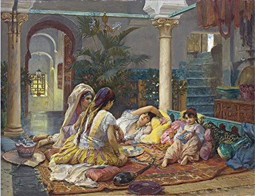 Toile Bridgman Dans le Harem, l'éclat de l'art orientaliste chez vous