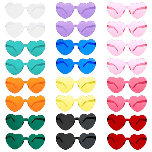 Heart Sunglasses Heart Shaped Glasses Bulk Valentines Halloween Bachelorette Party Decorations Glasses Women Men
