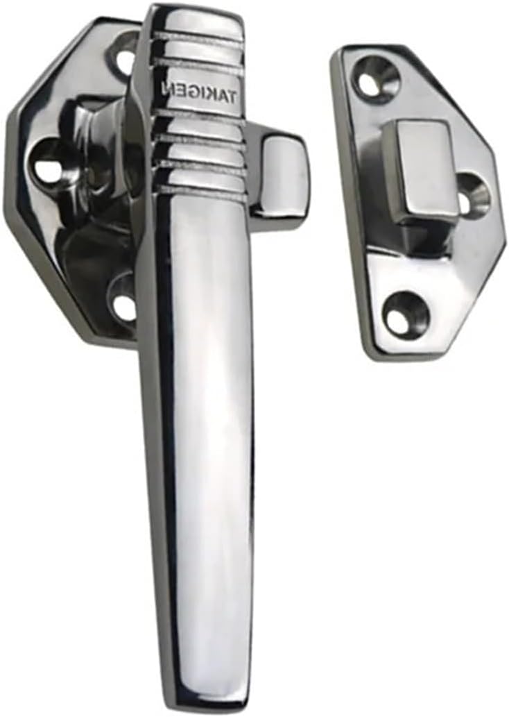 Rotating Door Handle Lock 304 Stainless Steel Industrial Machinery Equipment 1Pcs(L and R)