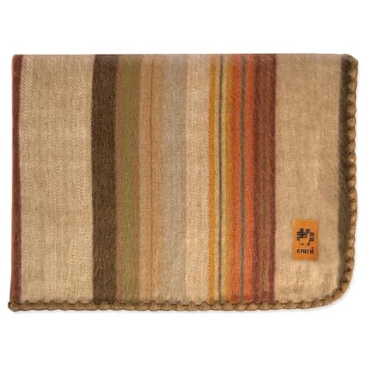 ALPAKITAS Alpaca Wool Soft Blanket | Queen Size Blanket | Cozy Throw Blanket, Lightweight, Breathable, Hypoallergenic, Premium Handmade | 87 x 64 inches (Brown)