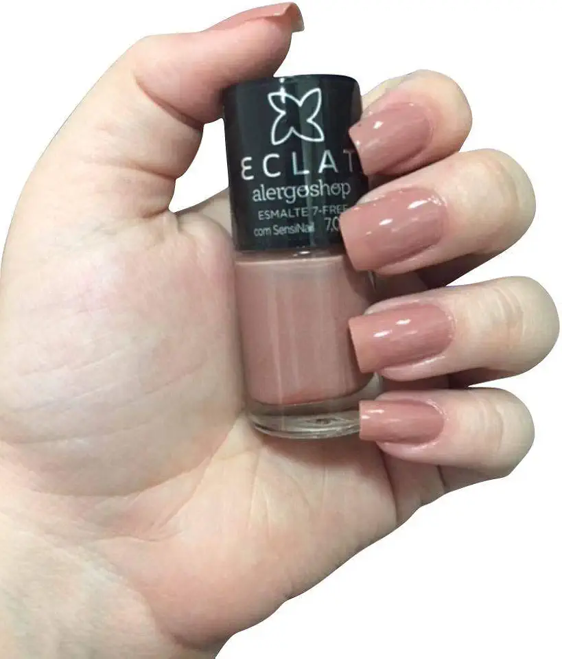Esmalte Hidratante Hipôalergenico Eclat 7-FREE (Doce de Goiaba)