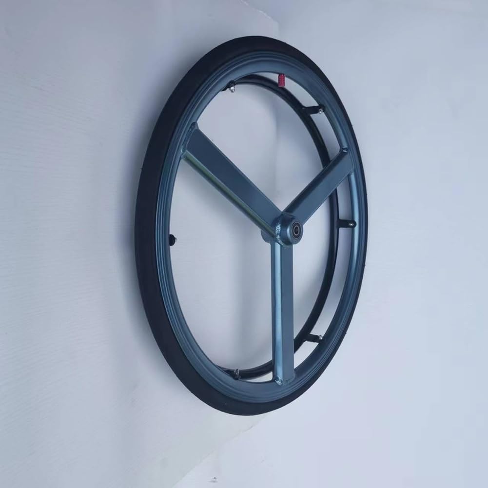 Ruedas de repuesto para sillas de ruedas, ruedas universales para sillas de ruedas manuales, montaje de rueda trasera con neumáticos de goma y rodamientos