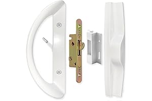 Patio Sliding Door Handle Set with Universal Sliding Door Mortise Lock