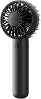 Gaiatop Mini Portable Fan: Small Powerful 3-Speed Handheld & Desktop USB Rechargeable Fan, Lightweight Travel Essential for Women, Makeup, Summer Gifts Black