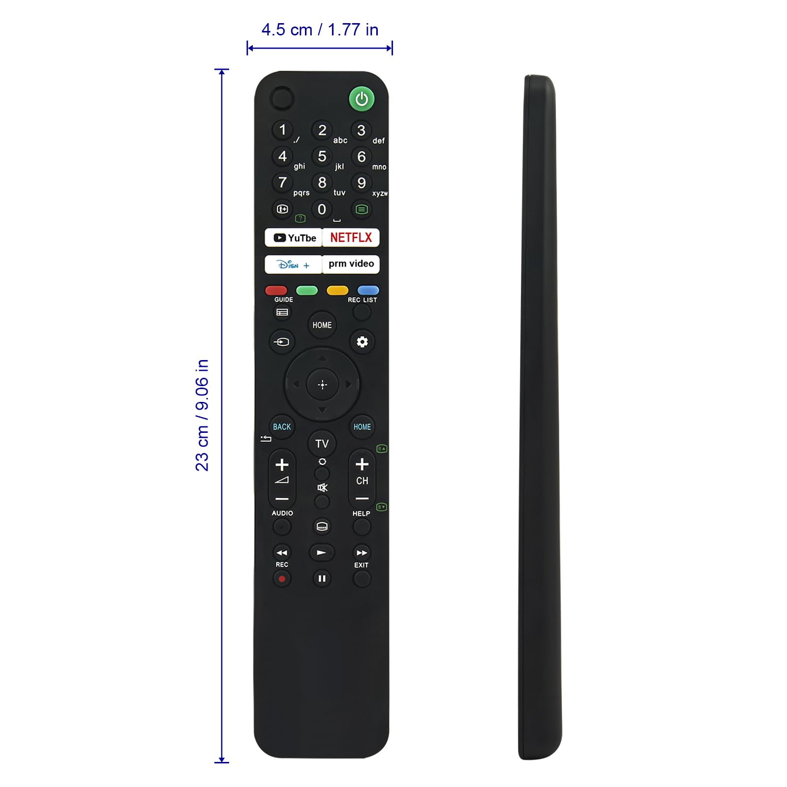 Nowość Pilot zdalnego sterowania na podczerwień, zamiennik do SONY TV RMF-TX520E 43X8XJ, KD-32W804, KD-43X72K, KD-43X81J, KD-55X81J,KD-65X81J, KD55X80J, KD55X81J, XR-65A83J, XR-65A84J,XR-65X93J,