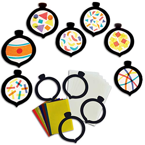 Manualidades de Navidad infantiles con 30 siluetas para vitrales