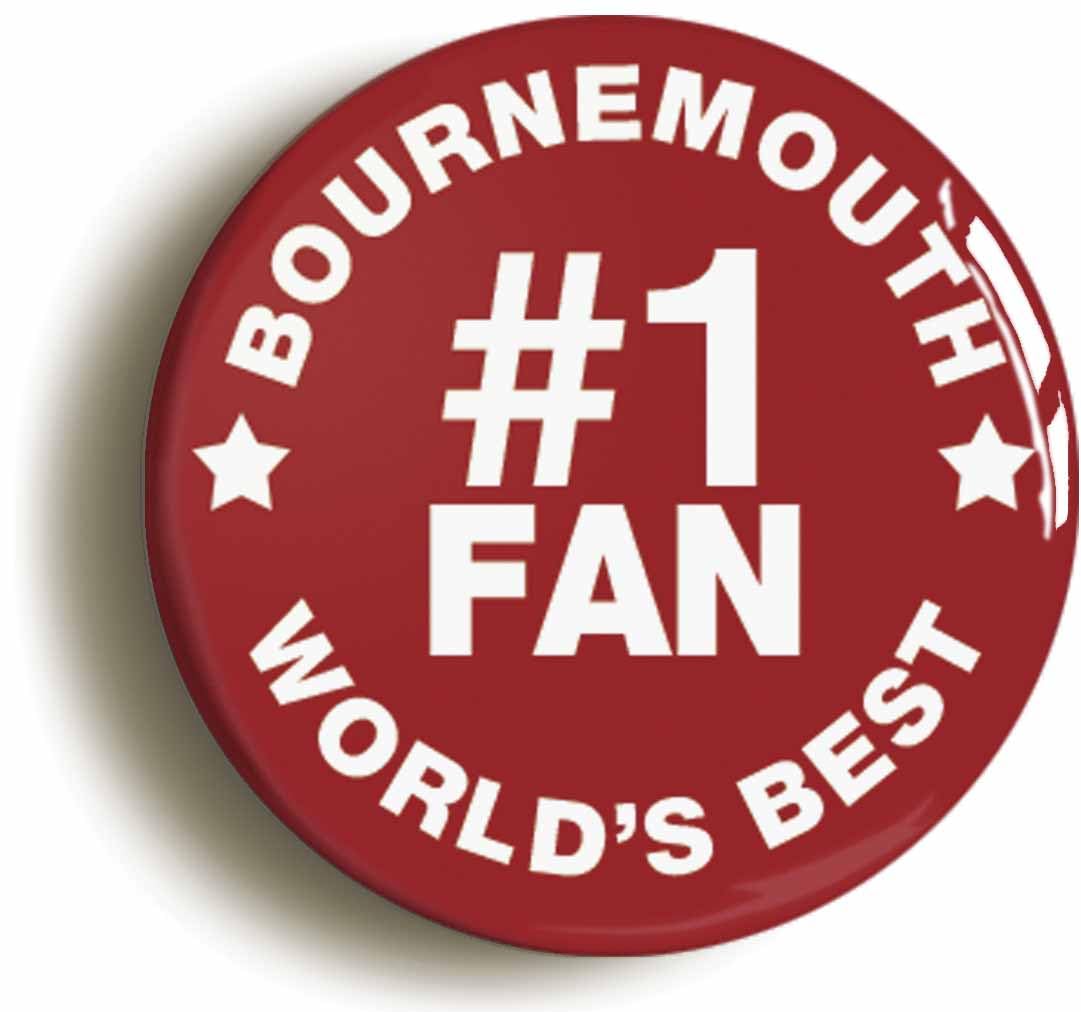 Bournemouth #1 Fan Fridge Magnet (Circular 2inch / 50mm Diameter)