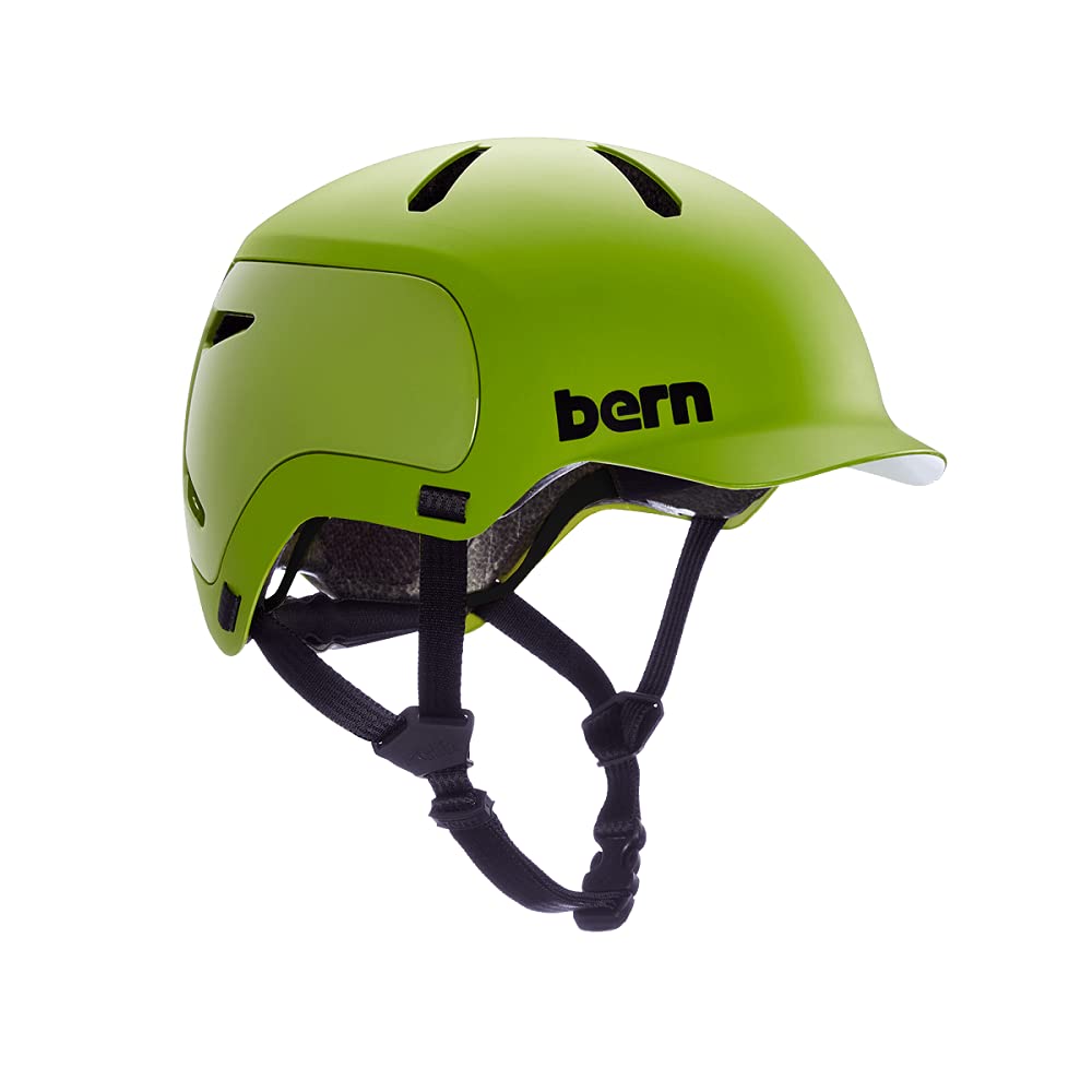 BERN Watts 2.0 Unisex Adult Helmet, Matte Green, L