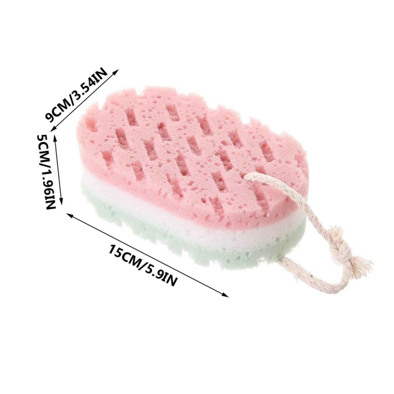 Ipetboom 12piezas Esponja De Exfoliante Reutilizable De Esponjas De Baño De Doble Cara Para Limpieza Corporal Rica y Masaje