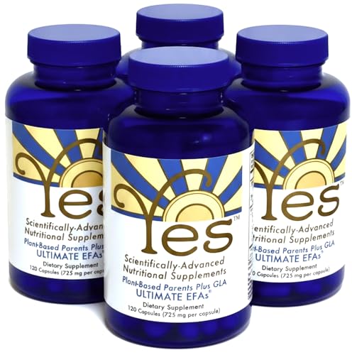 YES Plant-Based Omega 3-6-9 – Burpless Fish Oil Alternative with Flax, Evening Primrose (GLA), Pumpkin, Sunflower & Coconut Oil – Heart, Skin, Eye & Immune Support – 120 Capsules (4 Pack) YES Plant-Based Omega 3-6-9 – Burpless Fish Oil Alternative with Flax, Evening Primrose (GLA), Pumpkin, Sunflower & Coconut Oil – Heart, Skin, Eye & Immune Support – 120 Capsules (4 Pack)