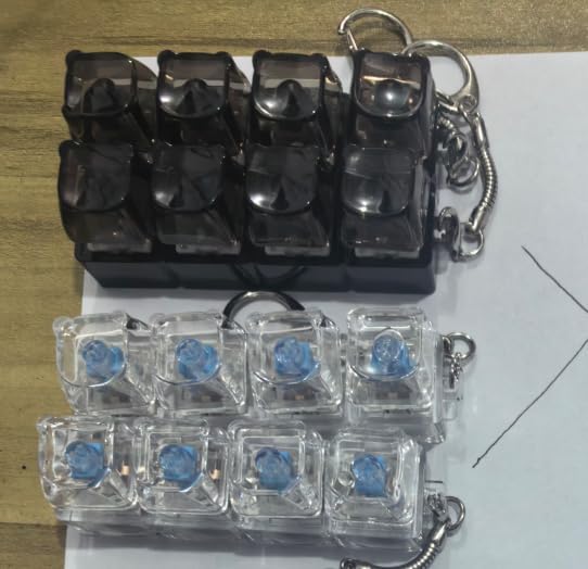 4 Pcs Keyboard Fidget Toy for Adult, Cute Clicker Keyboard Fidget