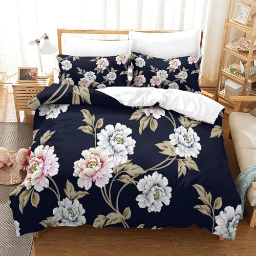 Housse de couette 3D imprimée microfibre résistante parure de lit 135x200 - 3
