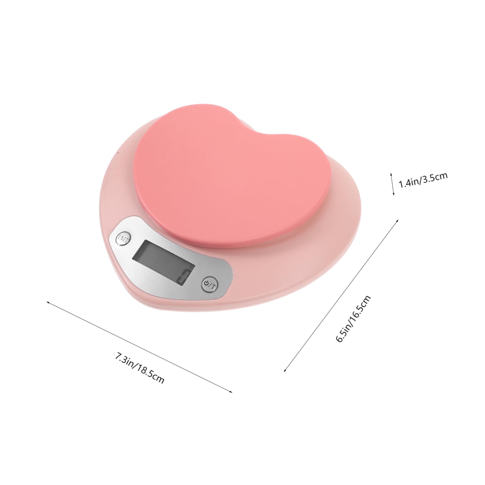 Báscula de Cocina Digital Portátil de Alta Precisión, Plástico | Rosa, Sensor de Alta Sensibilidad, Uso en Cocina y Tiendas, Diseño Práctico para Hornear