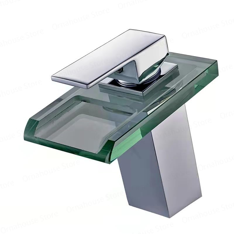 Robinet cascade LED pour lavabo moderne KLVN mitigeur gris pour une salle de bain ambiance spa