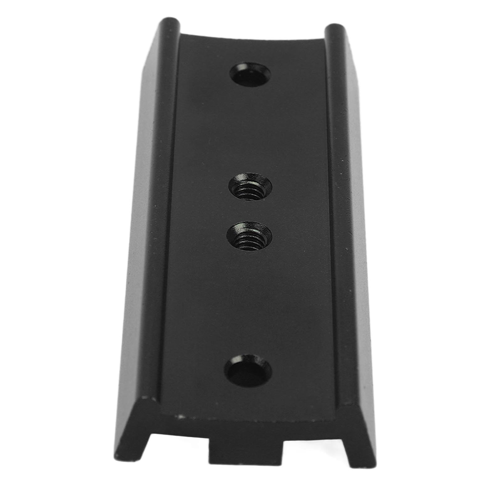 Dovetail Plate for Telescopes, DSLR or SLR Cameras, EQ Mounts, Aluminum Alloy Length 4.25 in, with 2 1/4In Screw Holes, 1 M62 Step Screw Hole, and 1/4 in Socket Threaded Post