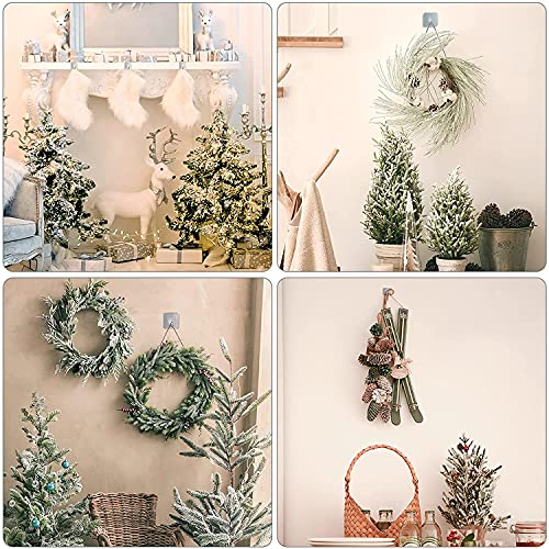 Image of Golden bird Adhesive Wall Hooks for Hanging Hold Strongly, Reusable Adhesive Hooks for Wall, Multi-Surface Damage Free Hooks for Hanging Stainless Steel Waterproof (Silver, 4)