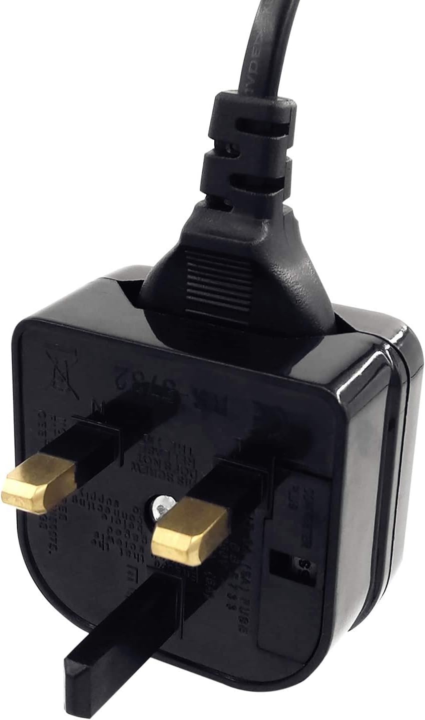 Euro Transformer to UK Converter. 2 Pin European Power Supply to UK