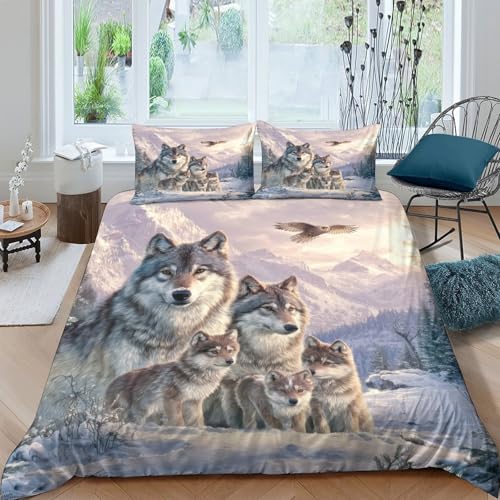Parure de lit hypoallergénique WolfPrint à fermeture éclair - 4